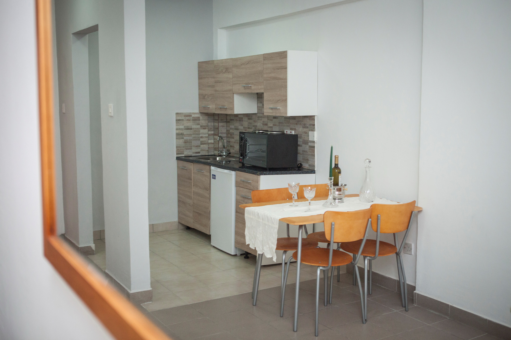 paphos hotel apartment kitchen